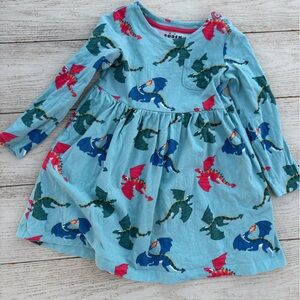 Mini Boden dragon dress Size 3-4 Y